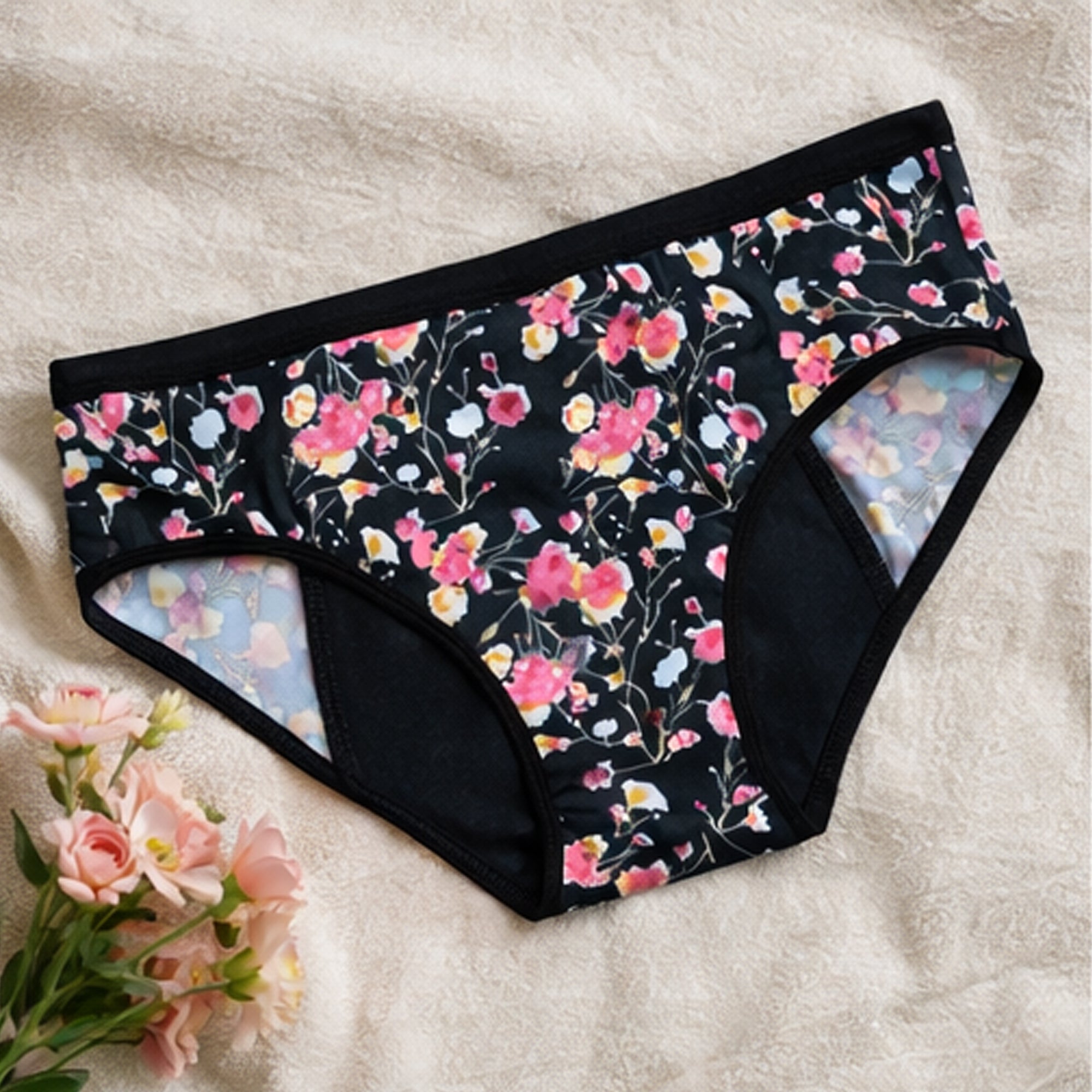 Panty Menstrual Reutilizable | Floral